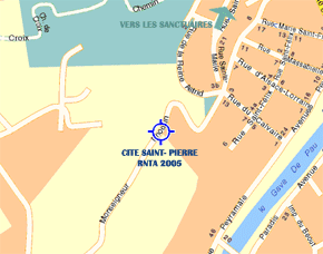 Ici la Cité Saint- Pierre- Source du plan: ViaMichelin